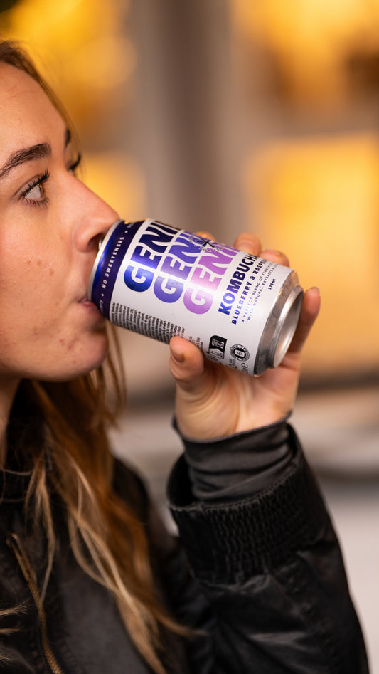 B2B - GENIE Blueberry & Raspberry Kombucha (WHOLESALE b2b)